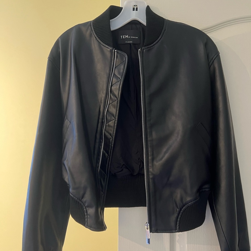 Babaton Black Bomber Jacket